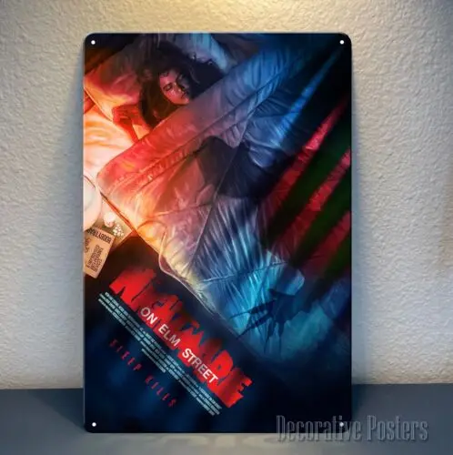Y1,On Elm Street Movie Metal Poster - Collectable Tin Sign -Size: 20x30cm