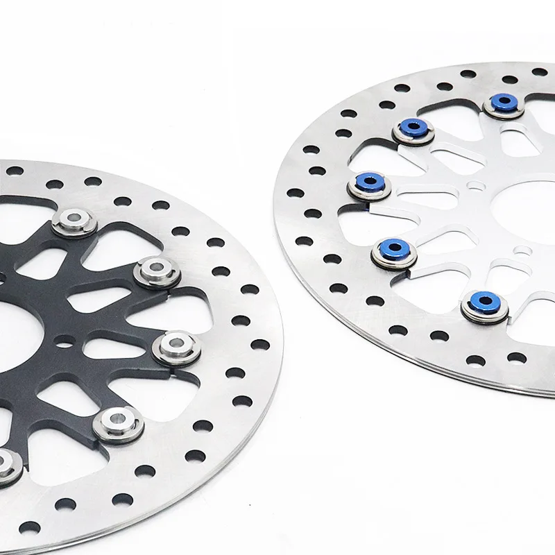 Motorcycle Floating Disc Brake Disk Universal CNC 4 Holes Caliper Disc Pads 267mm*58mm  For Dirtbike Street Scooter Bik Yamaha