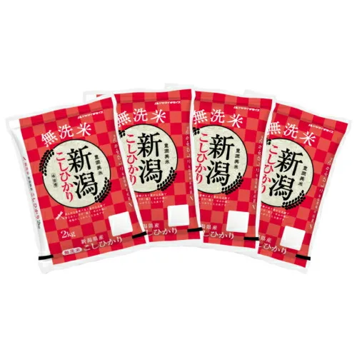 無洗米 新潟県産コシヒカリ 2kg×4袋 合計8kg
