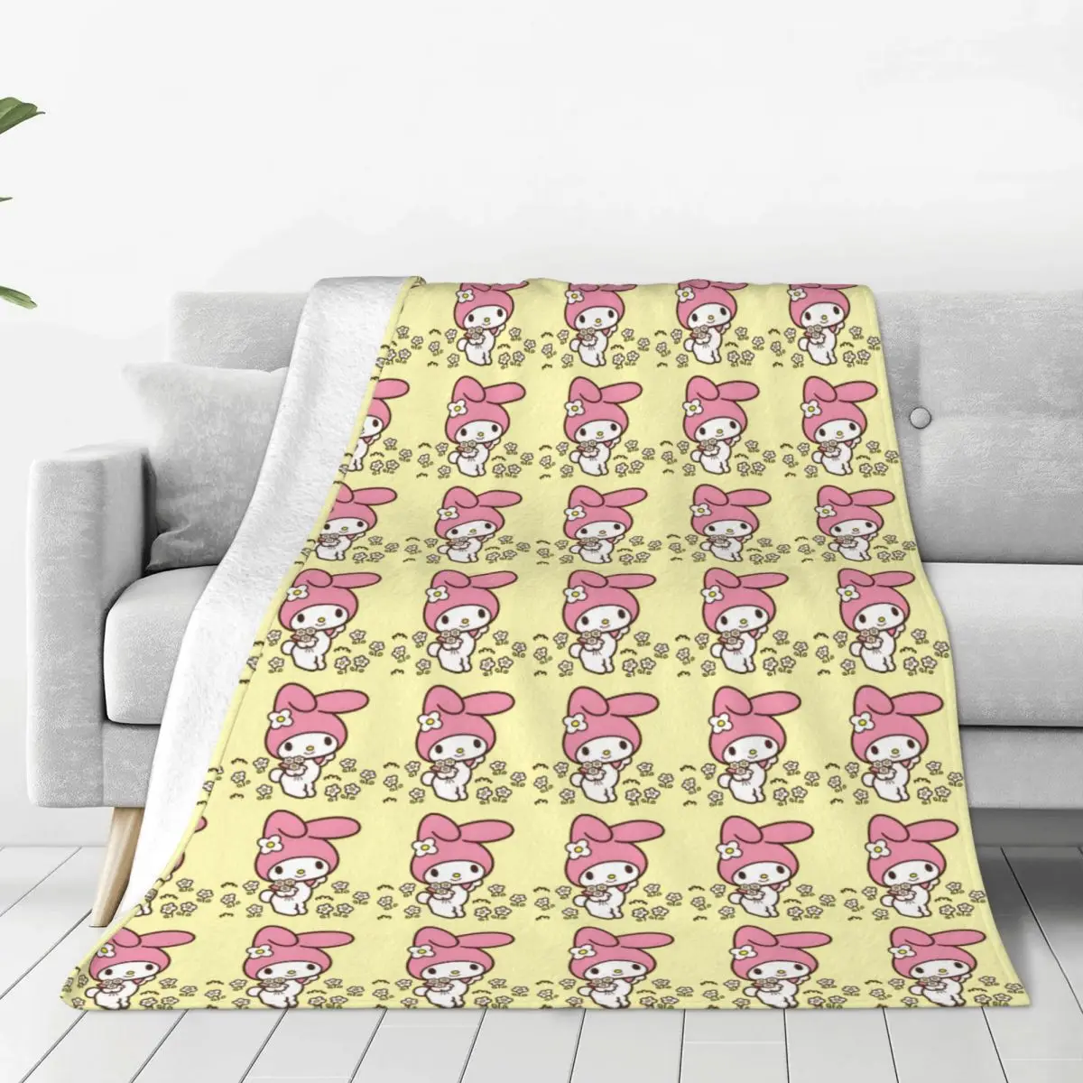 Sanrio Characters My Melody Blanket Quality Soft Throw Blanket Autumn Boy Girl Back To School Anime Couch Chair Bedspread