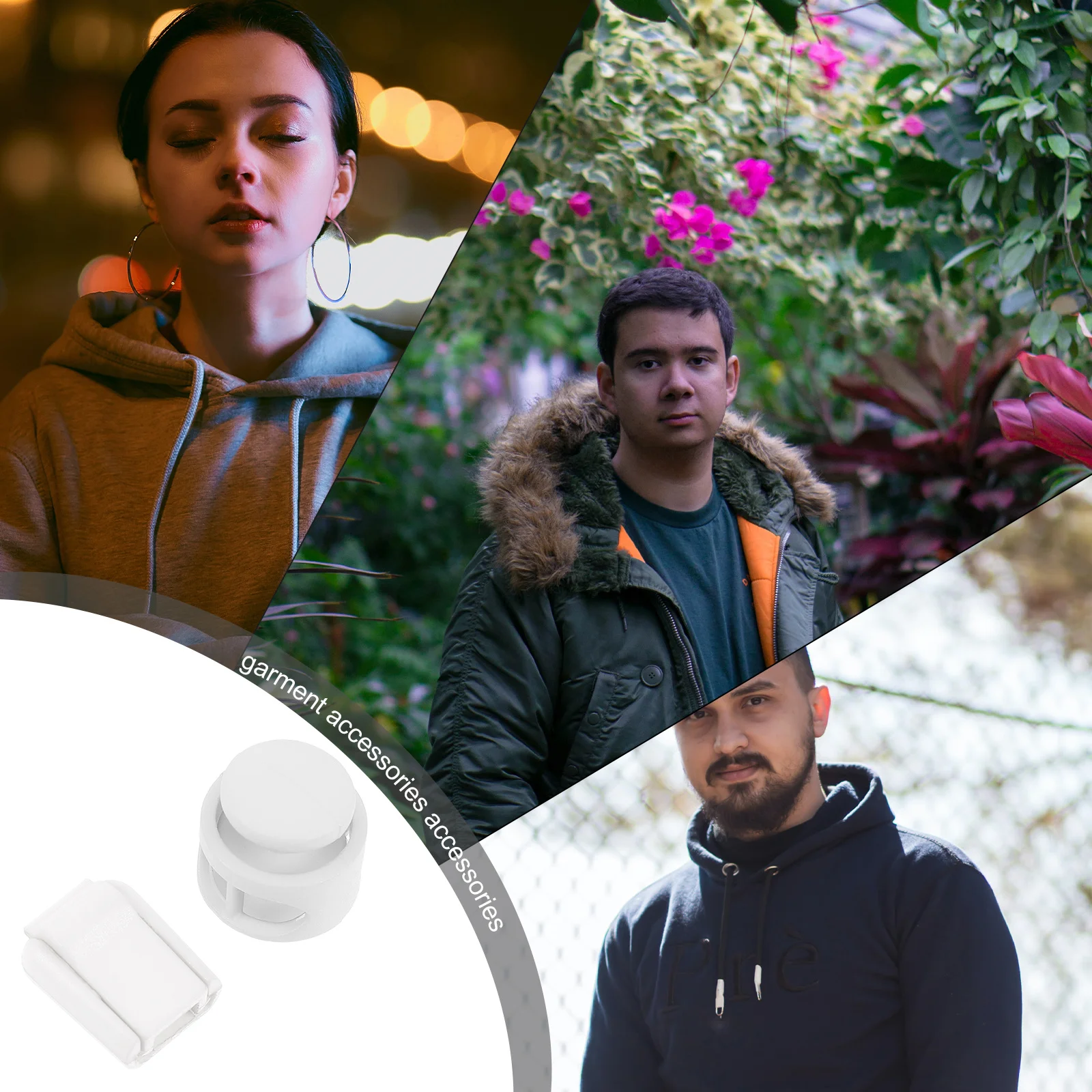 

1Set Spring Buckle End Clip Kit for Shoes Anti-Slip Shoelace Locks Lightweight Plastic Cord Locks for Running Sports Hat DIY