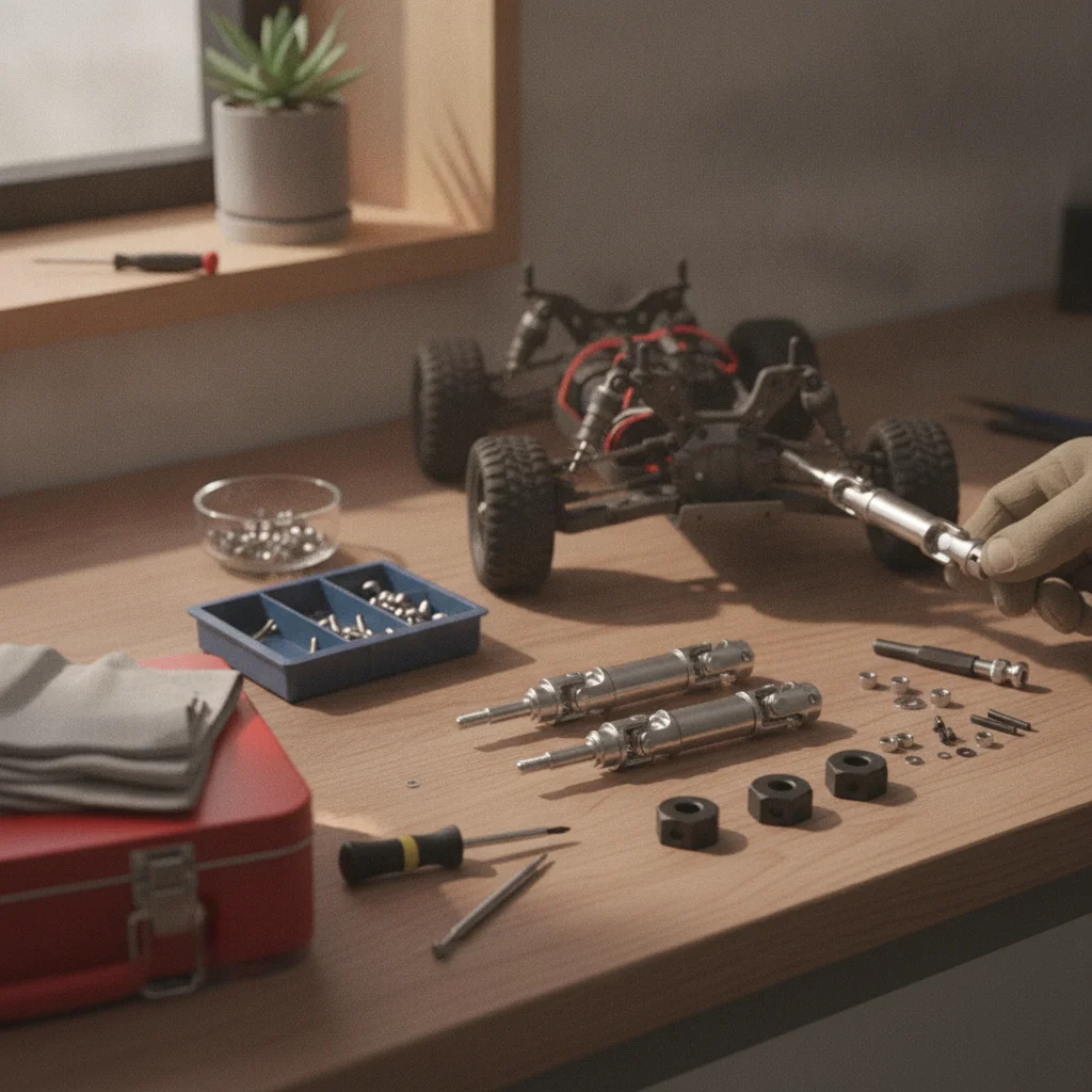 4-pieces-drive-shafts-with-couplers-metal-drivetrain-parts-hardware-stainless-steel-look-for-rc-hobbyists