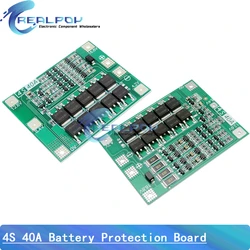 4S 40A Li-ion Lithium Battery Protection Board 18650 Charger PCB BMS For Drill Motor 14.8V 16.8V Enhance/Balance