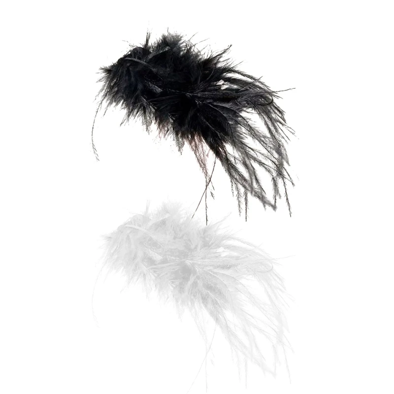 Elegant Feathered Hair Decoration Suitable For Bridesmaids Or Special Occasions Offers A Distinctive And Dropship