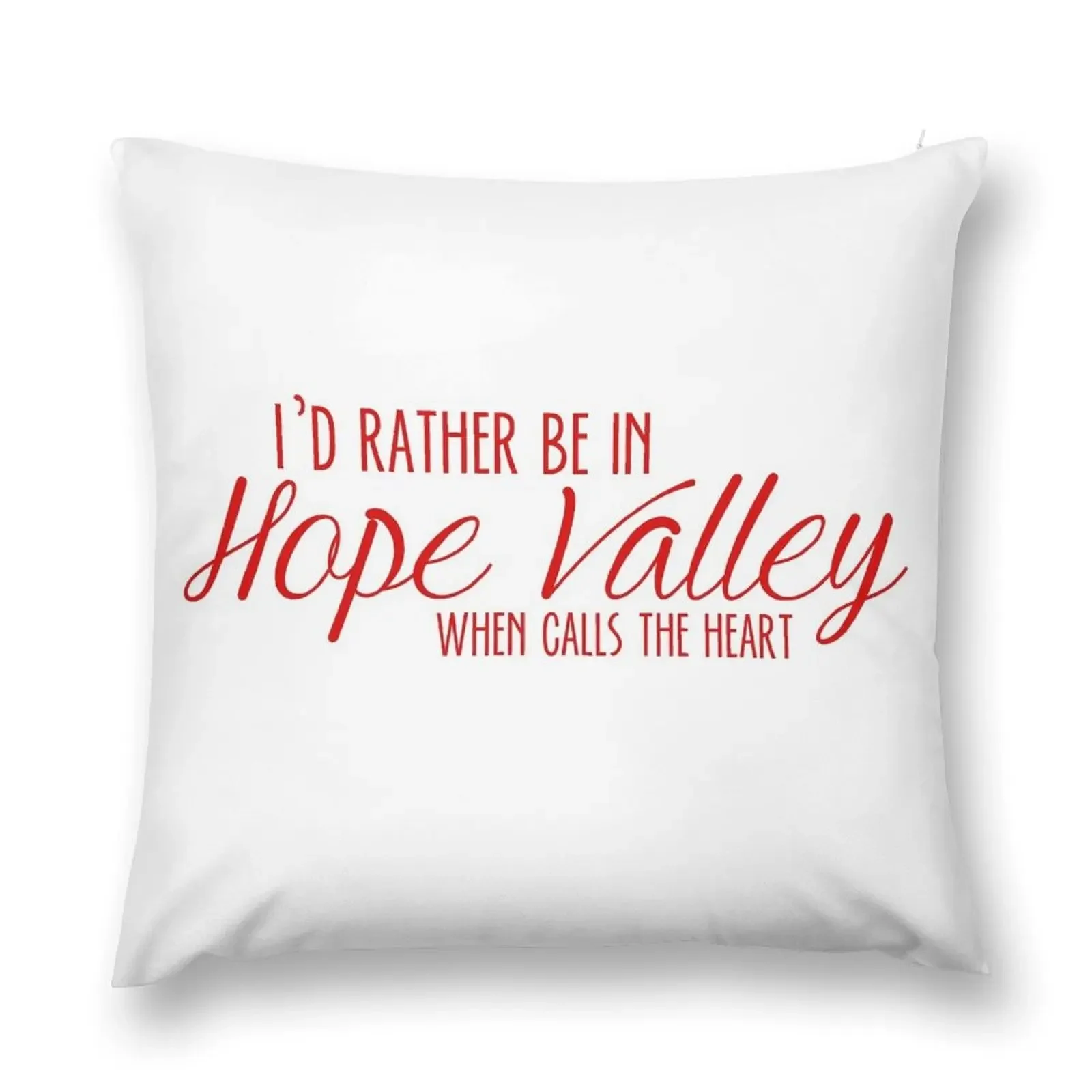 I'd rather be in Hope Valley Throw Pillow Pillowcase Cushion Pillow Cases Sofa Covers Throw Pillow