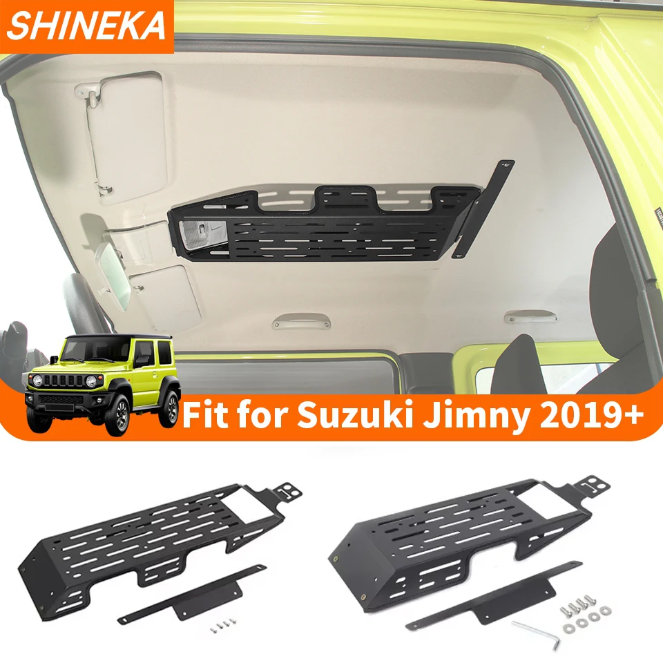 

SHINEKA Car Roof Storage Shelf Expansion Rack Multifunction Accessories for Suzuki Jimny 2/4 Doors 2019 2020 2021 2022 2023 2024