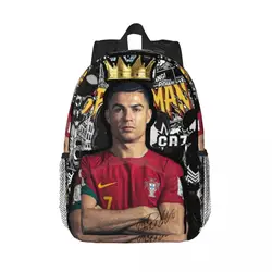 C-Cristiano-CR7-Ronaldo-o Printed Lightweight Casual Schoolbag For School, Outdoor, Shopping, Office 15inch