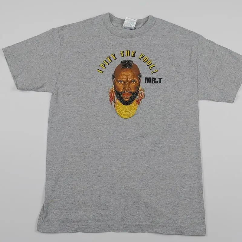 Vintage Year 2000 Mr. T Face Pity The Fool Shirt Rare Y2K USA AAA Tag S/M Fit