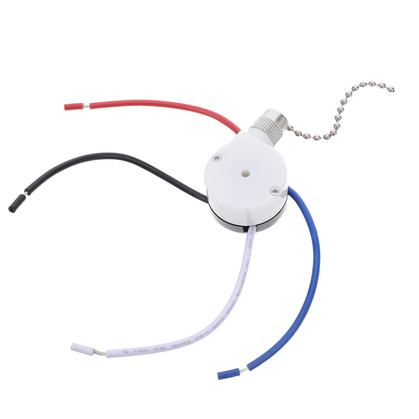 

Fan Pull Chain Switch 3-Speed 4-Wire Replacement For Ceiling Fans Cabinet Lights Electrical On-Off Pull String Switch