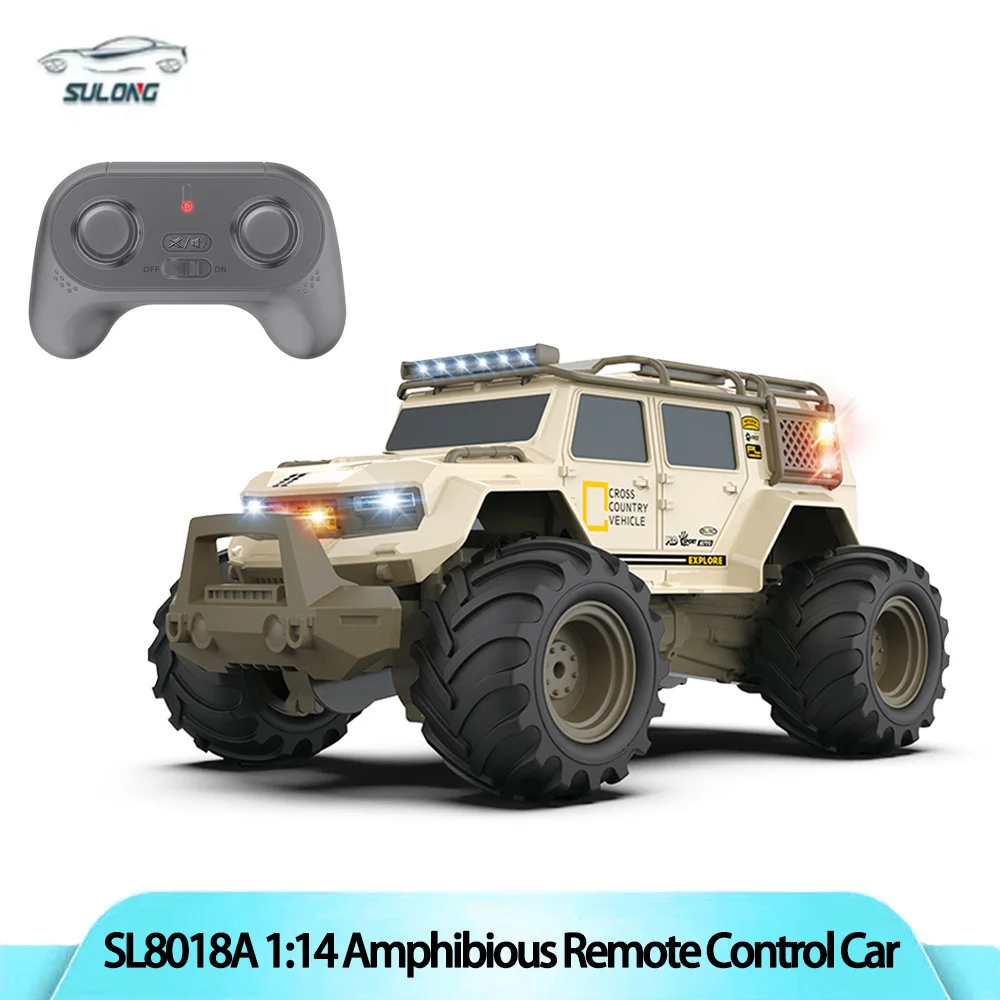 

SL8018A 1:14 Amphibious 5-Channel 2.4G All-Terrain Remote Control Car with Lights and Sound Effects For Boys Birthday Gift