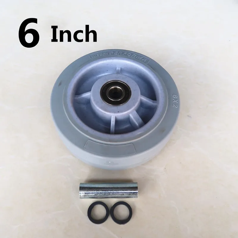 1 Pc 6 Inch Single Wheel TPR Heavy Piece Wear Resistant Trolley Caster