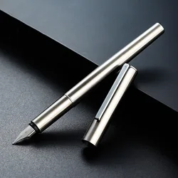 Jinhao 35 Fountain Pen All Steel Luxury Quality EF/ F Nib Calligraphy Writing Pen Stationery Business Office Scith Ink Converter