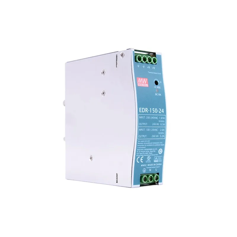 Imagem -03 - Média Well-edr75 120 150 Séries Meanwell 12v 24v 48v dc 75w 120w 150w Saída Única Din Rail Industrial Fonte de Alimentação