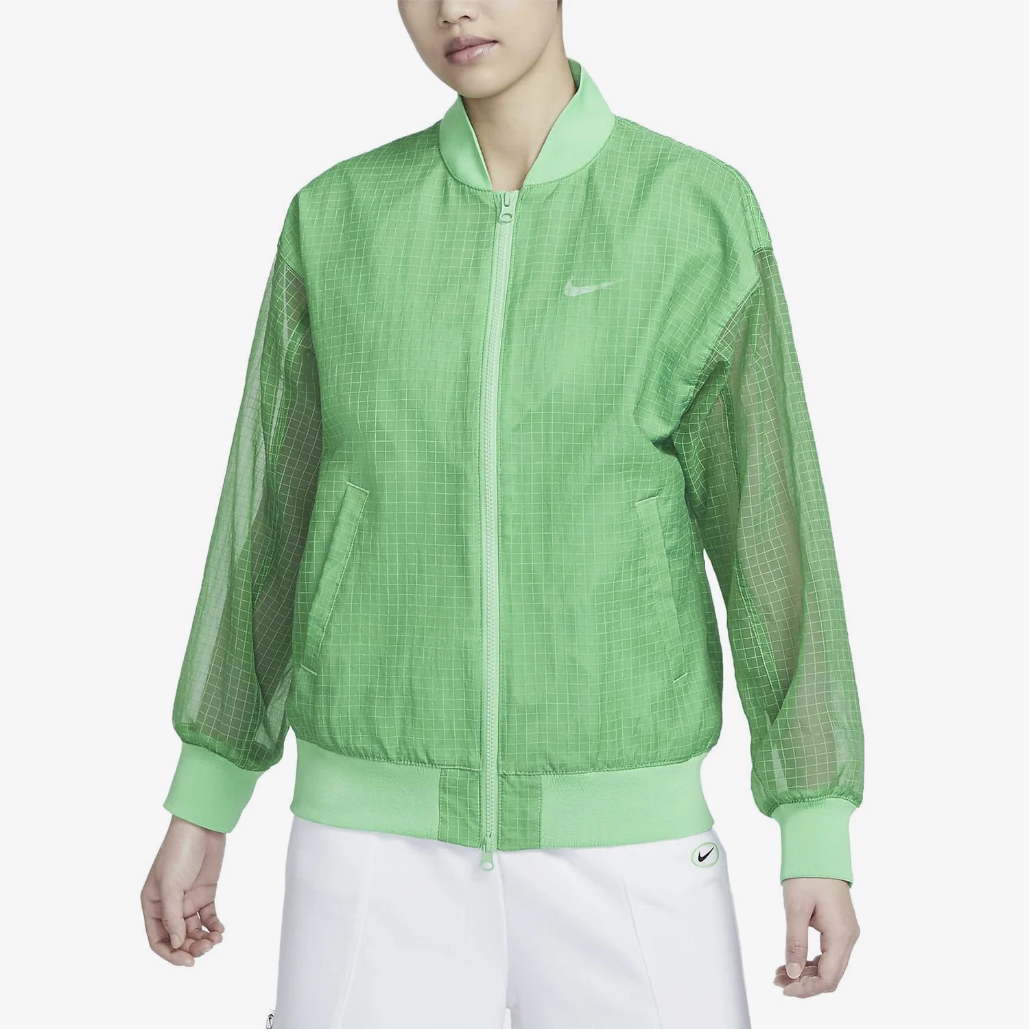 nike-genuine-baseball-jacket-new-women's-green-quick-drying-jacket-jacket-dv7973-363