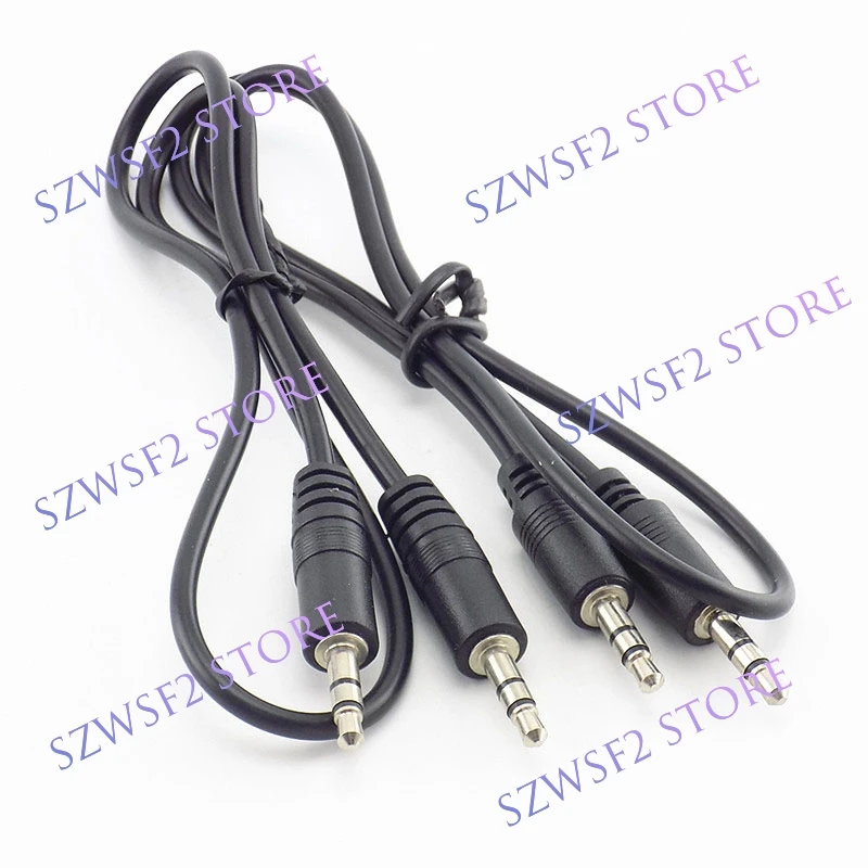 0.5m 1m 3.5mm Male to Male Plug Audio Jack Aux Extension cord connectors Aux Cable earphone Headphones For Computer MP3 player
