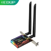 EDUP Wireless Wifi Adapter Network Card Wi Fi Signal Receiver Wi-fi 6 Bluetooth 5.1 Dual Band With Colorful Breathing Light