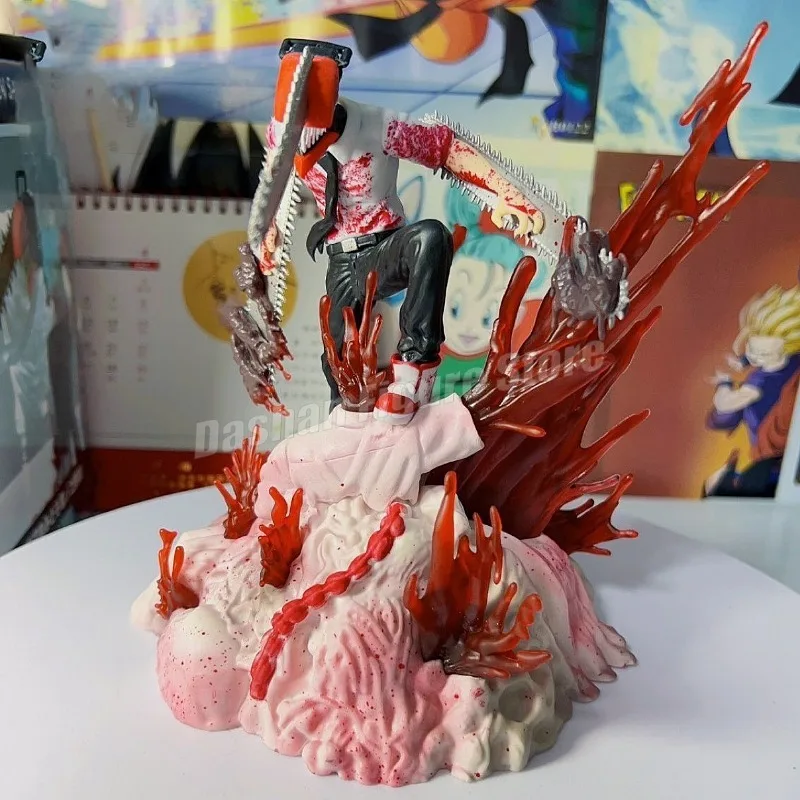 Gk بالمنشار رجل Denji Pochita عمل الشكل تمثال ماكيما تمثال نموذج اللعب جمع سطح المكتب الحلي شيطان هنتر أرقام #6