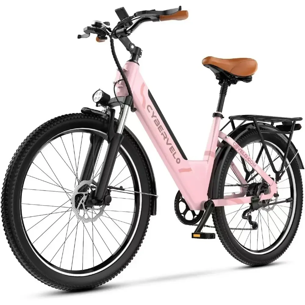 1000W Peak Power, 80-Mile Range, Removable Battery Adult Electric Bike, All-Terrain, 7-Speed
