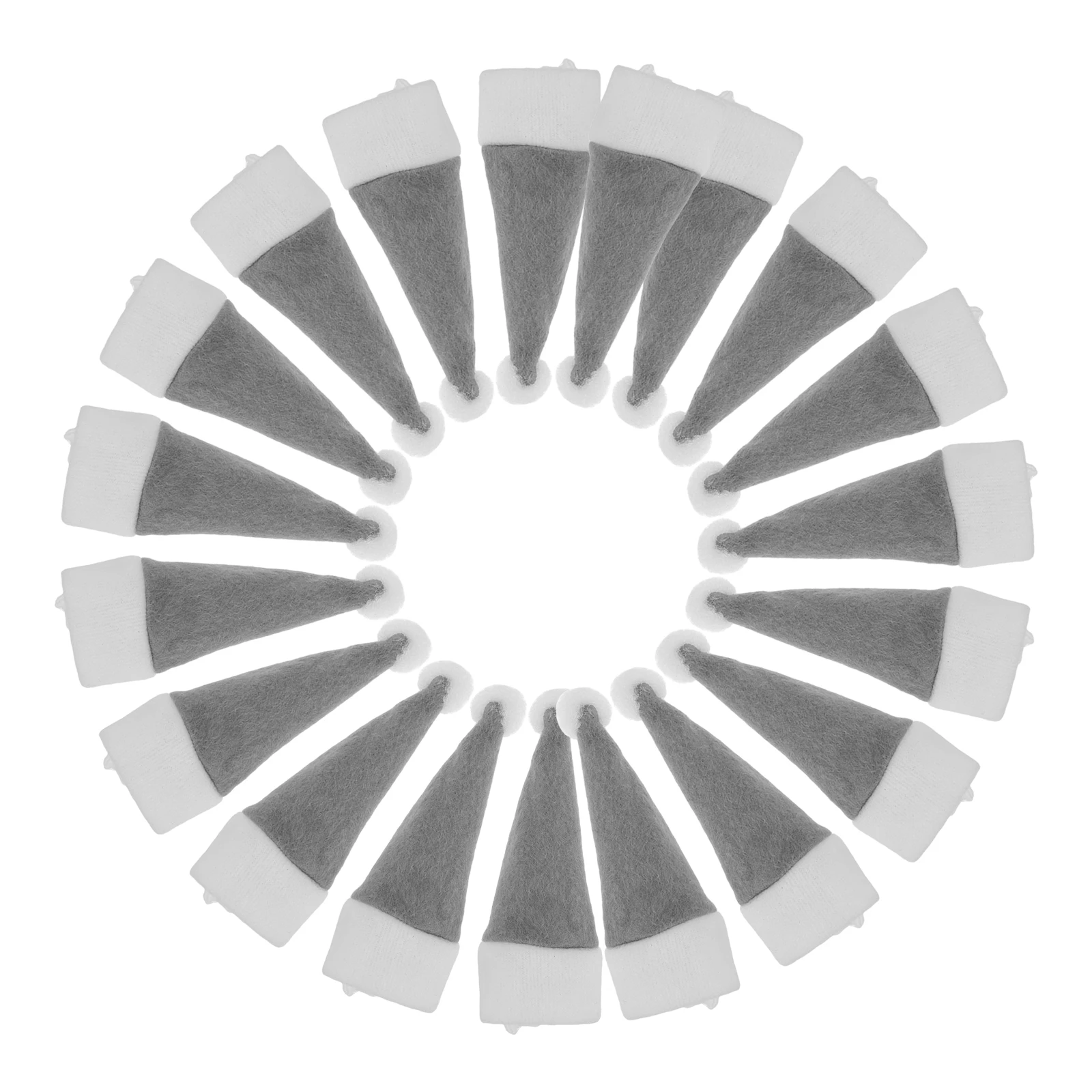 

24Pcs Christmas Packing Bag Protection Pouch Cute Hat Design Tableware Organizer Gift Bags Christmas Protection Holder