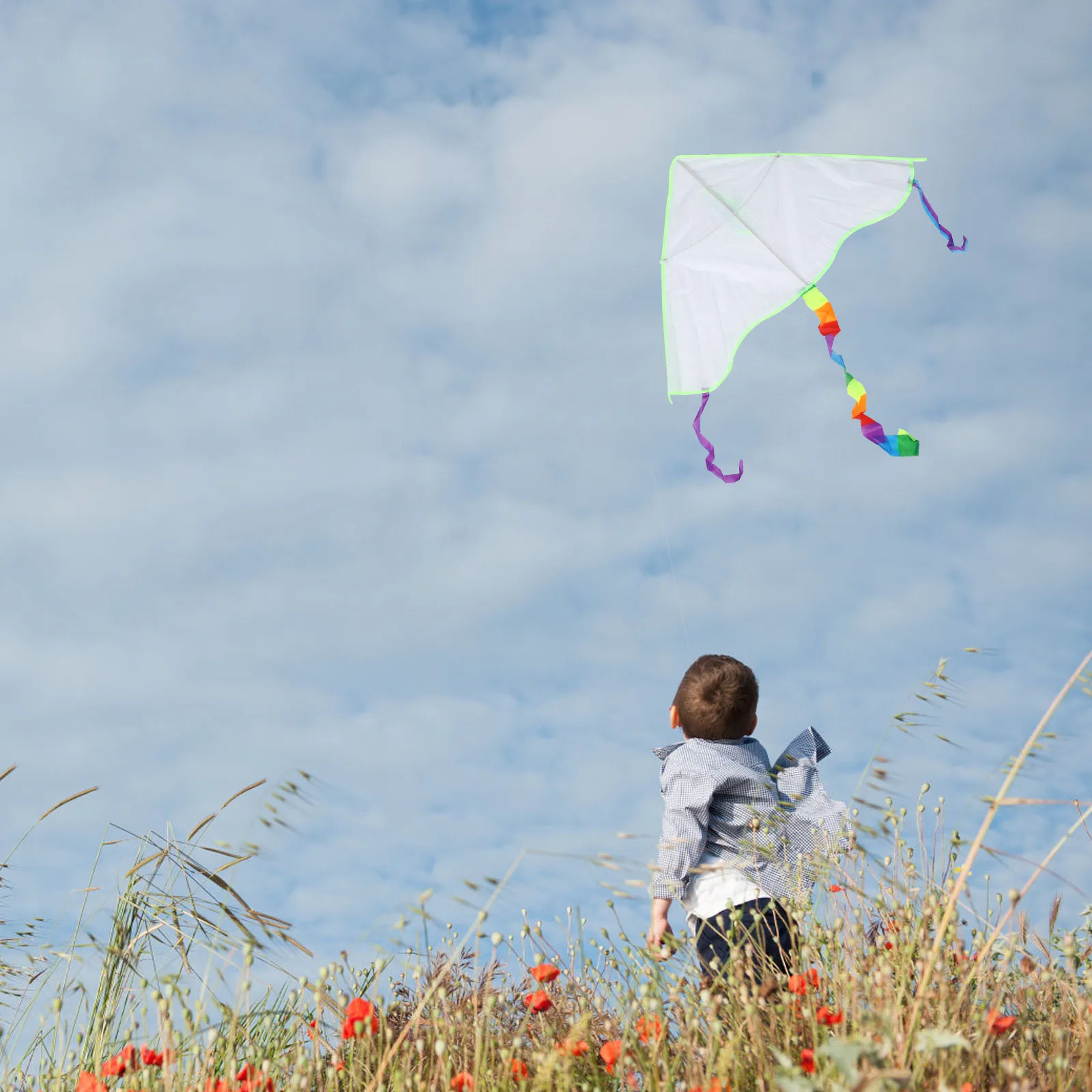 

1pcs Kite Tail Accessories Colorful Rainbow Streamers For Kite Flying Outdoor Games Kids Teens Drone Decorations Wind Sock