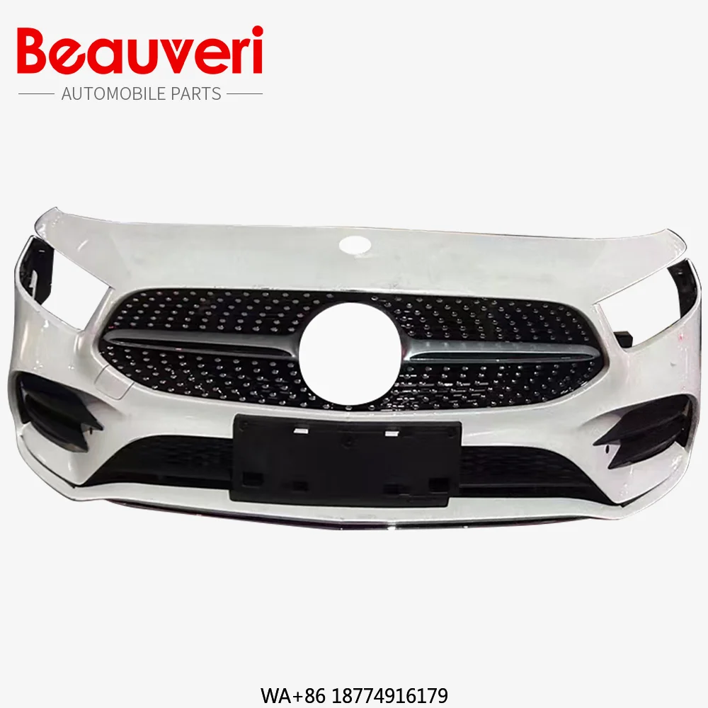 

For A200 CLA Class 118 New Front Bumper Assembly in Plastic Red