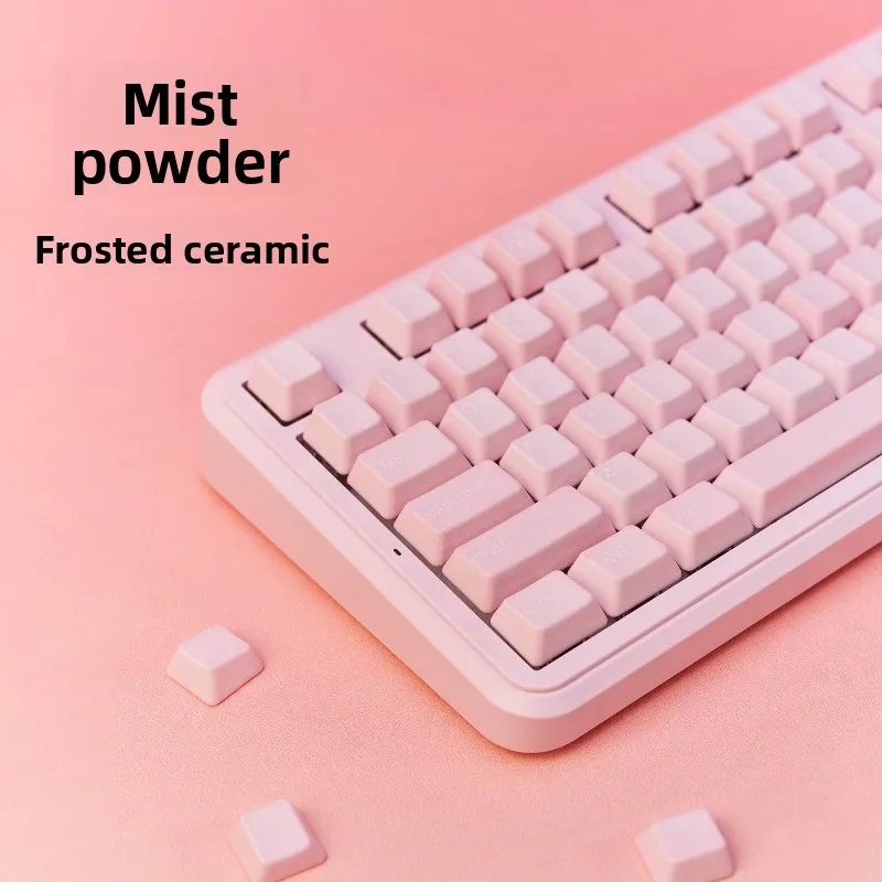 Customized Ceramic Keycap Fog Powder Suitable for Fully Equipped Mechanical Keyboards E-sports Retro Personalized Matte Gift