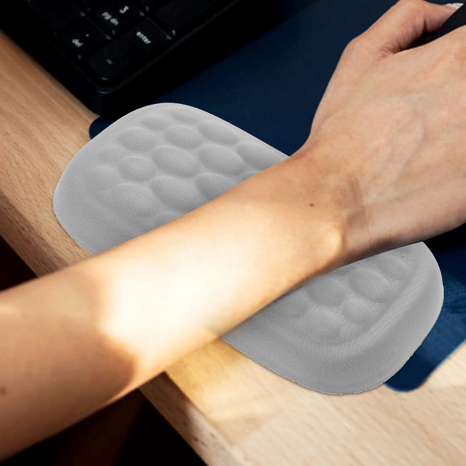 

Keyboard Wrist Rest Black Single Memory Foam Ergonomic Support Gaming Laptop Wrist Cushion Mousepad Pad Office Supplies Computer
