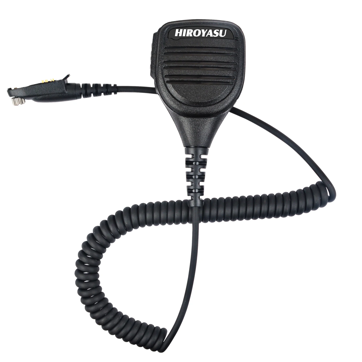HIROUASU HI-UV850PRO HW-UV938 HW-UV910 Altoparlante per microfono walkie-talkie con cavo in TPU a spirale, jack audio da 3,5 mm