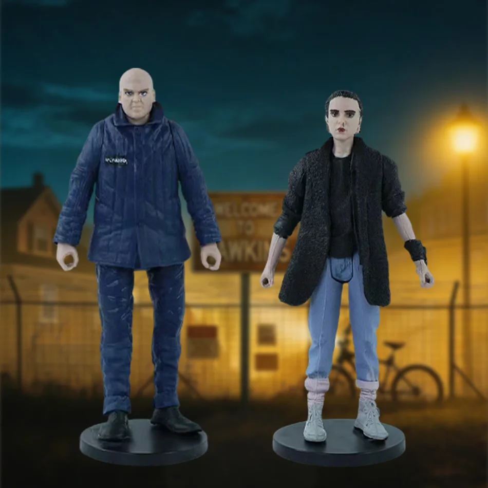 8 estilos figura extraño once Dustin Barb Steve Demogorgon figuras de acción juguetes cosas con caja