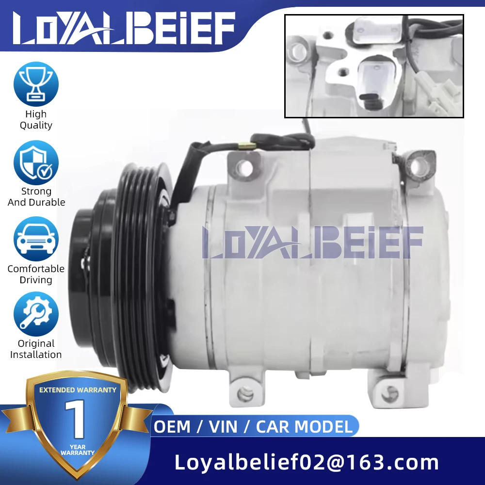 

Компрессор кондиционера с муфтой для Toyota Land Cruiser Prado TRJ120 10S17C 883206A500 4472801131 447280-1131 4 Grooves