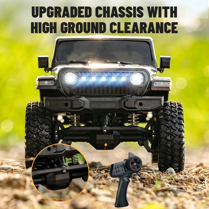 RC Crawler 2.4G Remote Control Car Fullly Professional Off-road Climbing Car Toy Motor Pickup 4WD RC Cars 3 Speed Transmission
