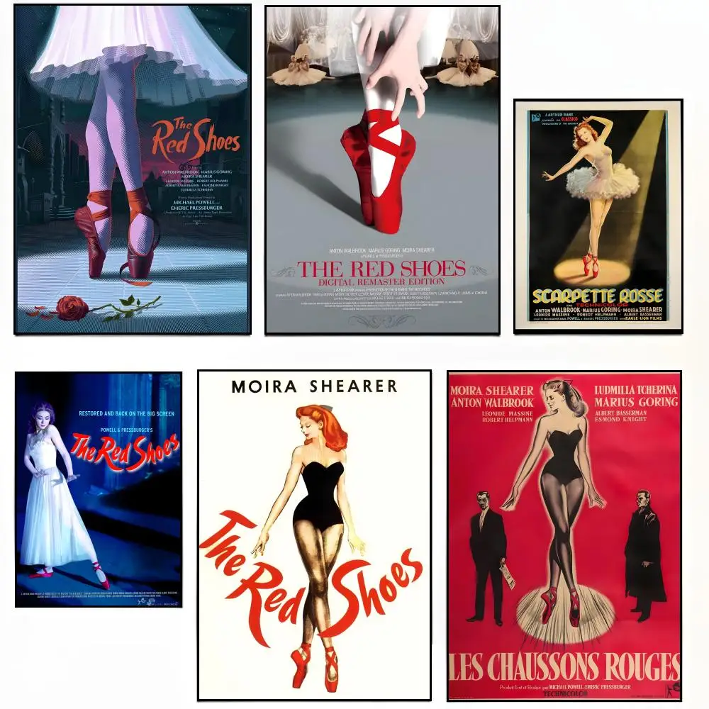 Fairy Tale Movie-The R-Red S-Shoes Poster Sticky Poster Paper Sticker DIY Room Bar Cafe Wall Decor Gift