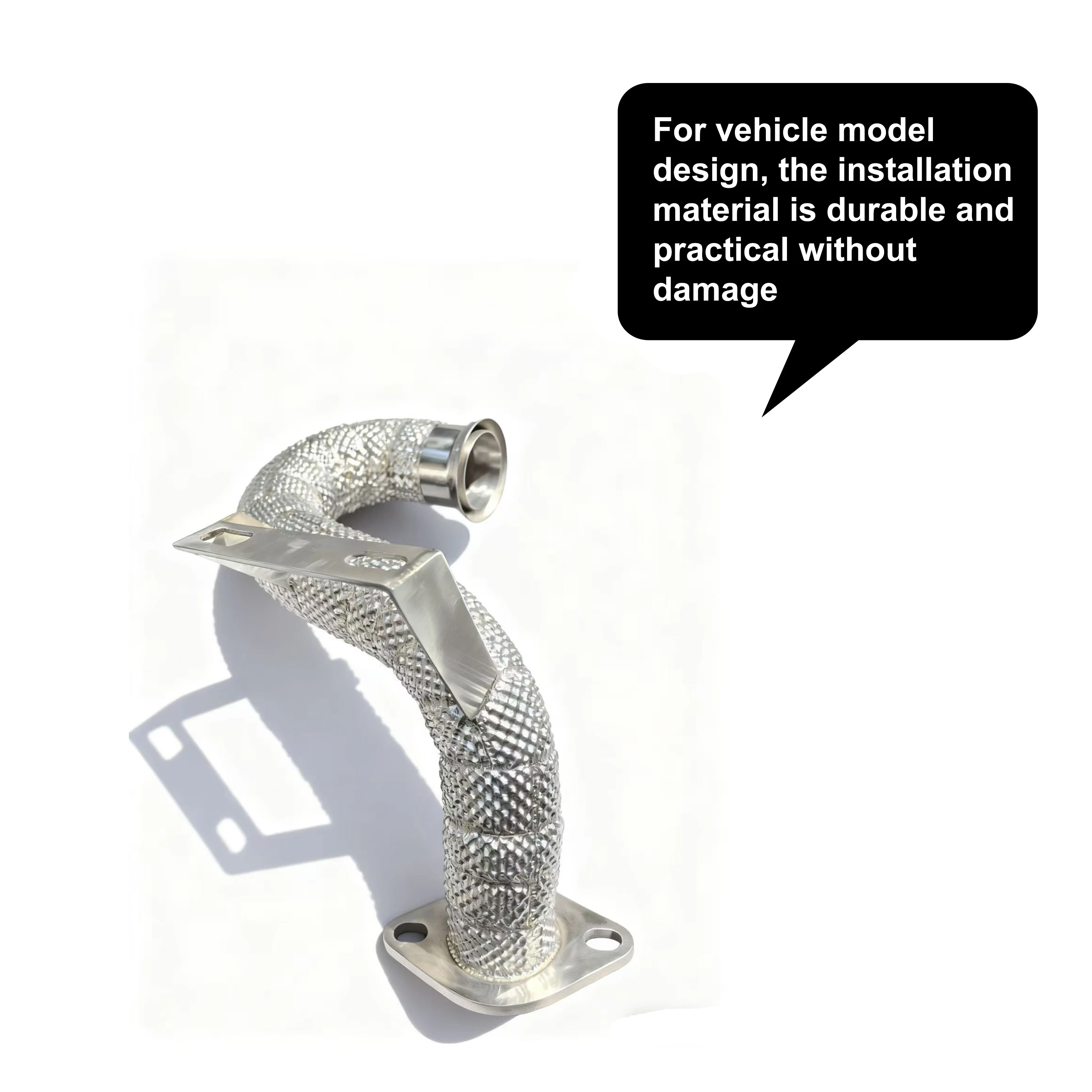 Tubo de escape de fluxo livre ace para mercedes benz w177 a200 1.3t, cabeçote de escape sus304 de alta qualidade com proteção térmica, tubo de escape de ajuste