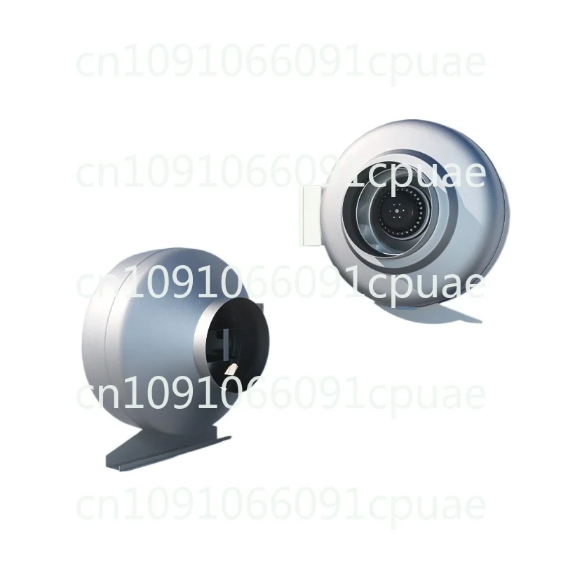 Large Suction and Strong Exhaust Fan, Turbo Cylindrical Booster Induced Draft Fan, Round Duct Exhaust Fan