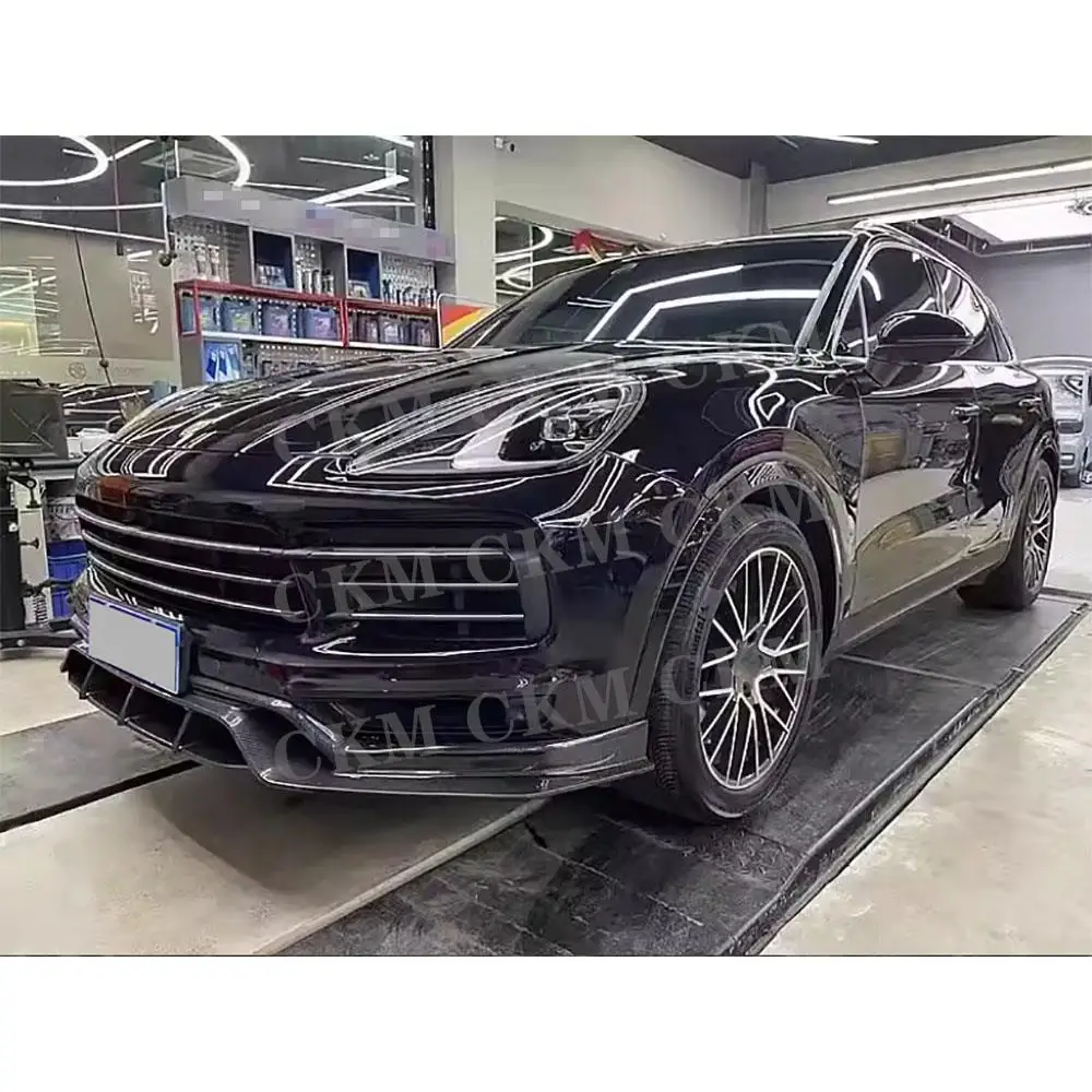 

Carbon Fiber / FRP Side Skirt Extension Rocker Panel Body Kit Lip Splitters For Porsche Cayenne 2022 Car Accessories Bodykits