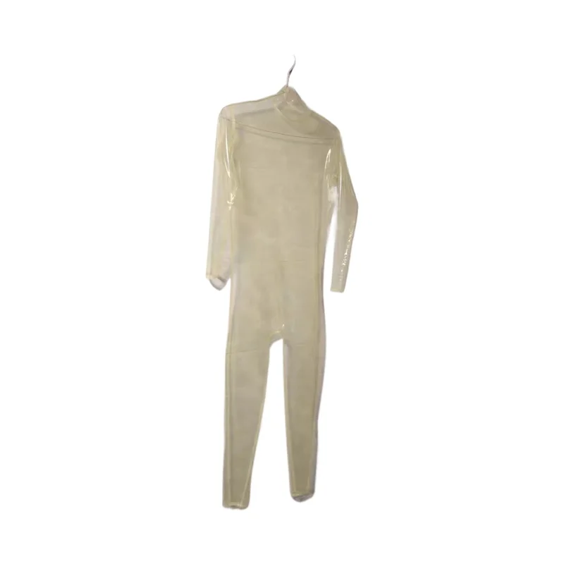 Natural latex bodysuit clothing, latex catsuit, no zipper, customizable, 0.25 thickness