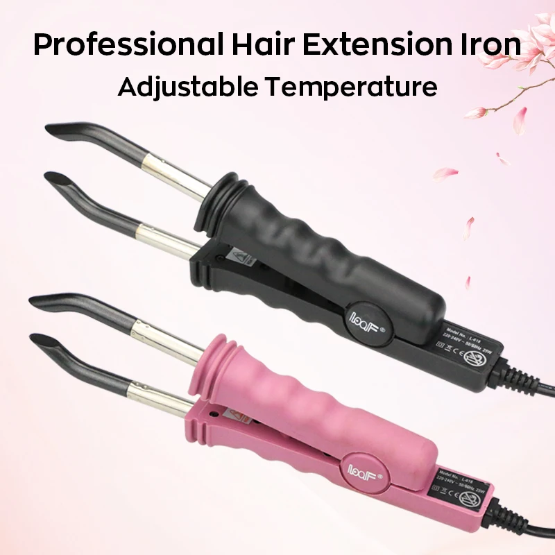 

Hair Extensions Tool with Adjustable Temperature Non-Sticky Flat Tip for Nail Extensions Professional Tool for DIY Enthusiasts