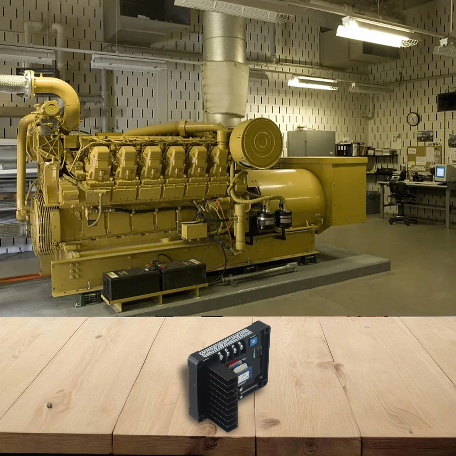 

Color May Vary AVR GB160 Brushed Generator Regulator Flame-retardant Heat-resistant Generator Voltage Regulation