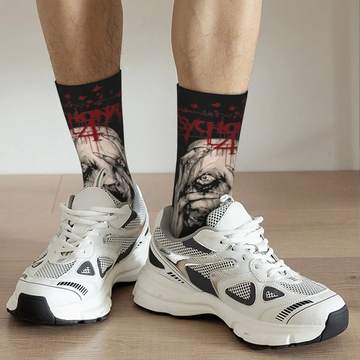 Retro Unisex Brew Socks, Black Metal Band, Psychonaut 4, outono, inverno