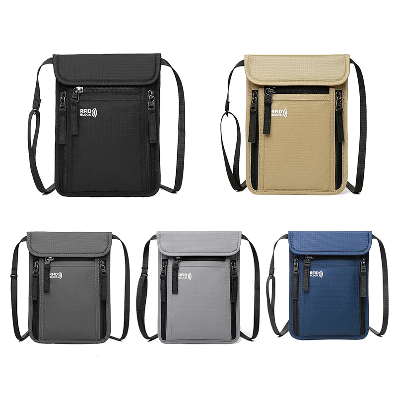 

1PC Travel Pouch Neck Wallet Family Passport Holder Organizer Case with RFID Blocking Passport Wallet Travel Wallet