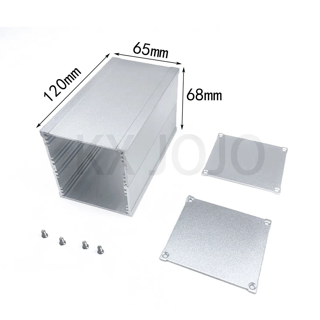 

Aluminum Enclosure 65*68*120mm Silver Waterproof Box Split Type Cooling Case Electronic Box DIY Power Housing Instrument