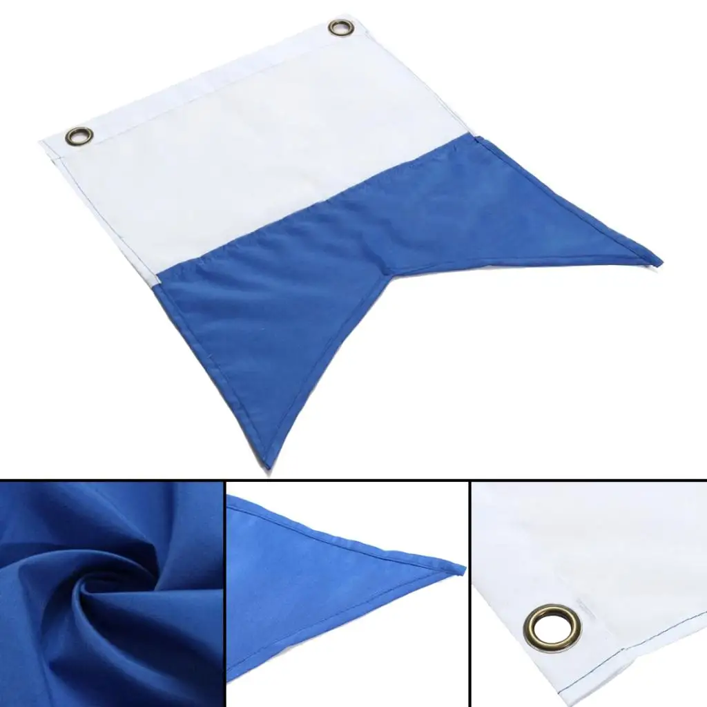 Polyester 35x30CM Scuba Snorkeling Diving Dive Boat Alpha Flag National Banner International Sign for Water Sports Accessories