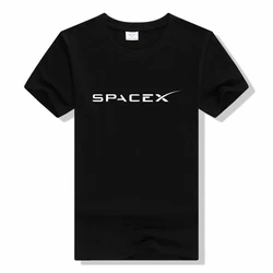 New SPACEX SPACE X LOGO T-Shirt male brand teeshirt men summer cotton t shirt Casual Short Sleeve O-Neck tshirt