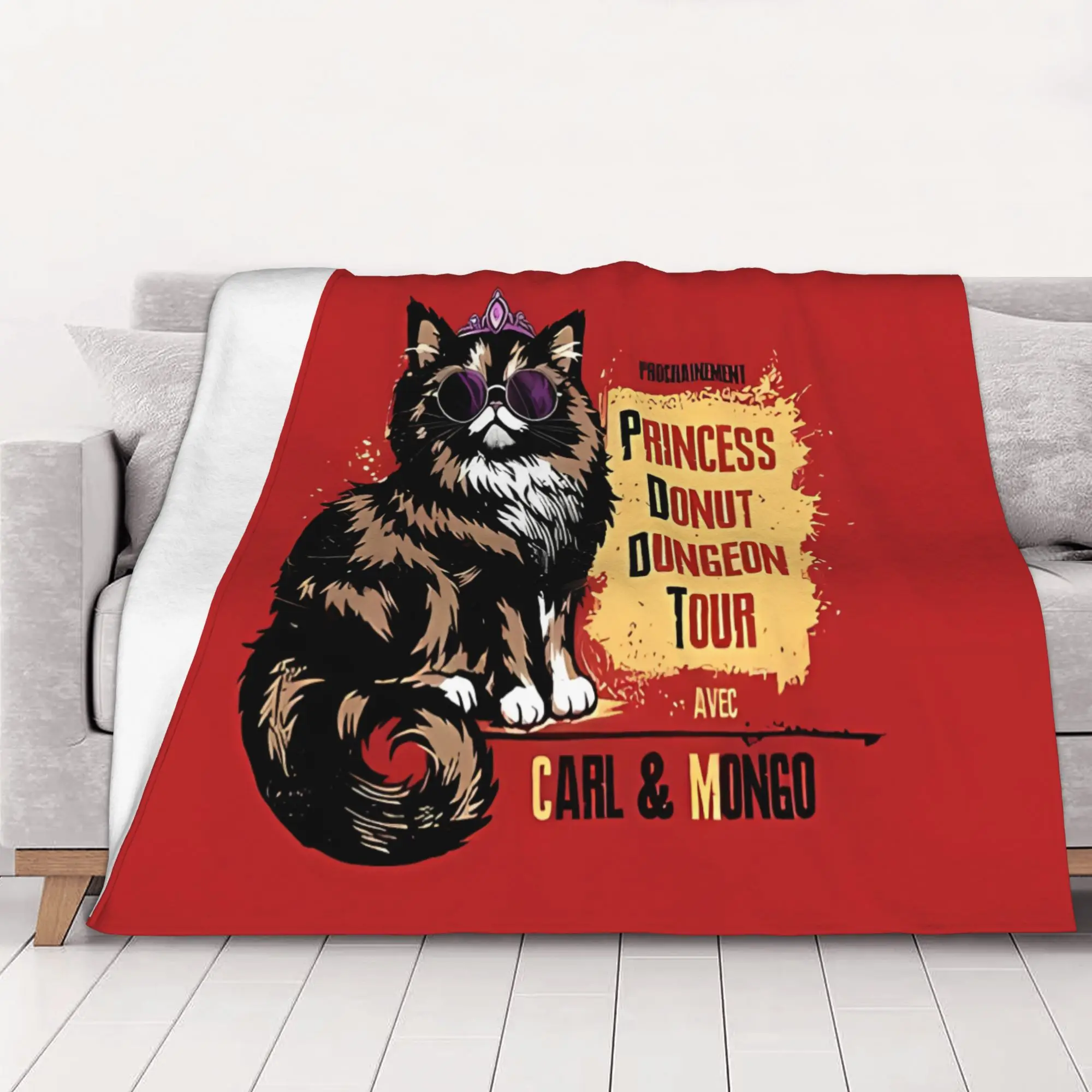 1PC home Cute Room Decor Donut Dungeon Tour Blanket Throw Blanket Dungeon Crawler Carl Novelty Warm Blanket All Season