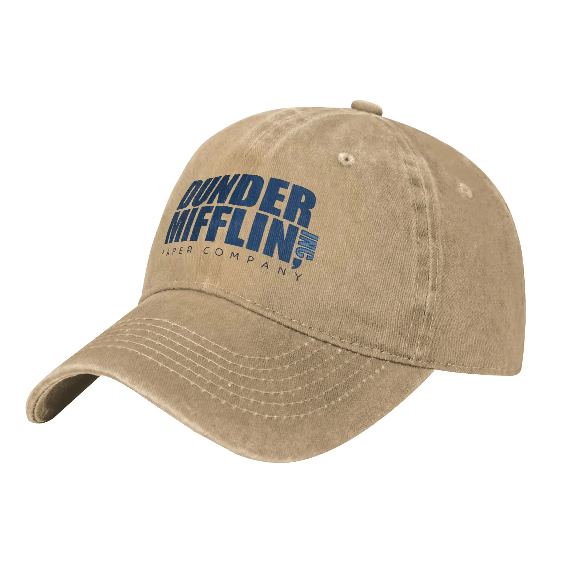 Unisex Dunder Mifflin Printed Hats Classic Distressed Denim  Baseball Cap Adjustable