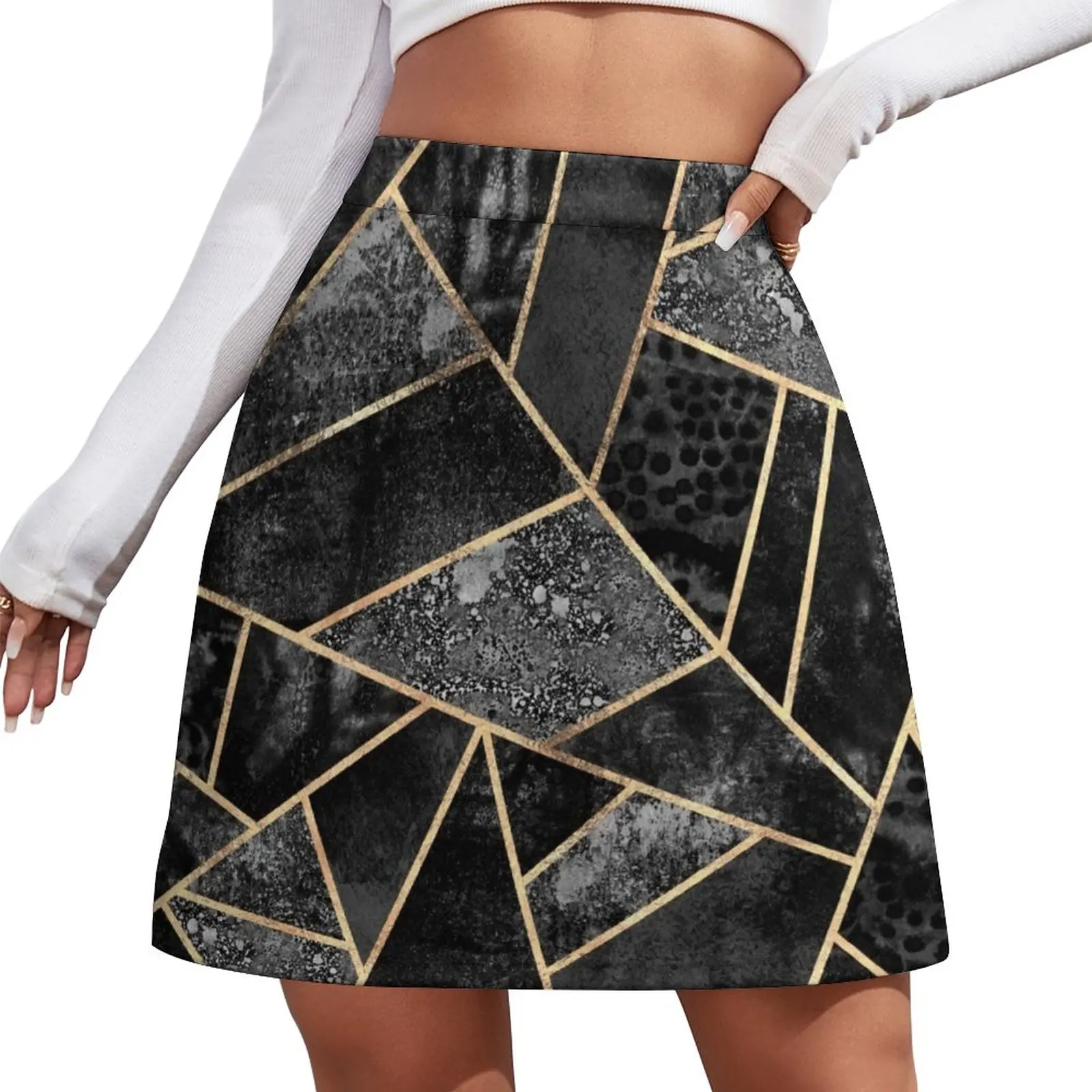 Black Stone 2 Mini Skirt women clothing 2023 new arrivals women's skirt 2023 trend skorts for women