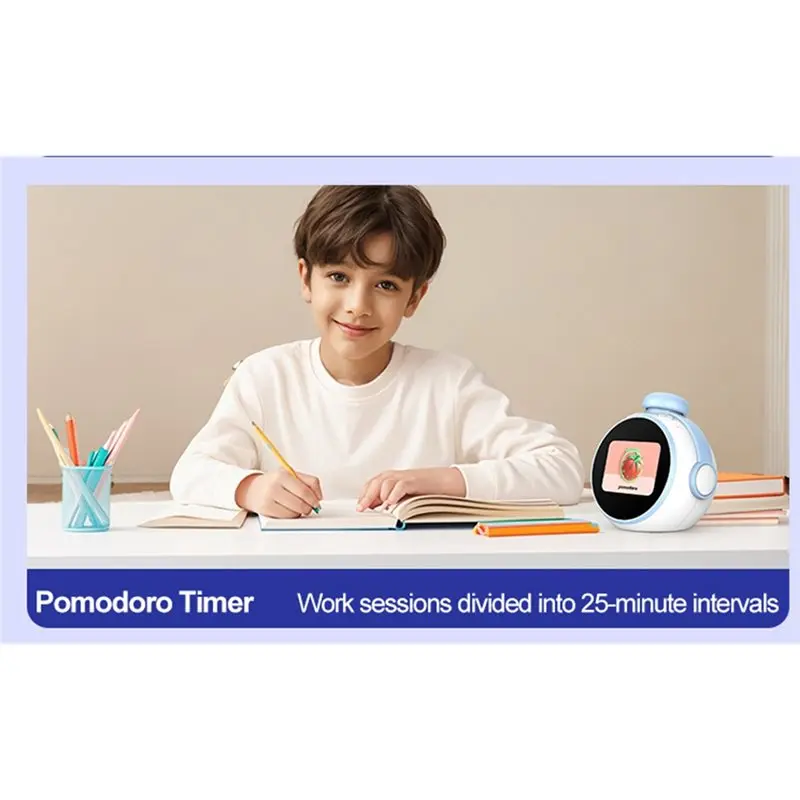 【RECOMENDAR】رفيق الدردشة الذكي الذكي مع وظيفة ساعة المنبه، روبوت صوتي AI تعليمي ومسلي للأطفال #3