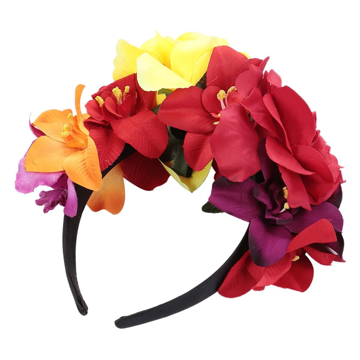 Halloween Party Headband Cosplay Fashion Sunglasses Hair Hoop Rose Flower Polyester Accessory