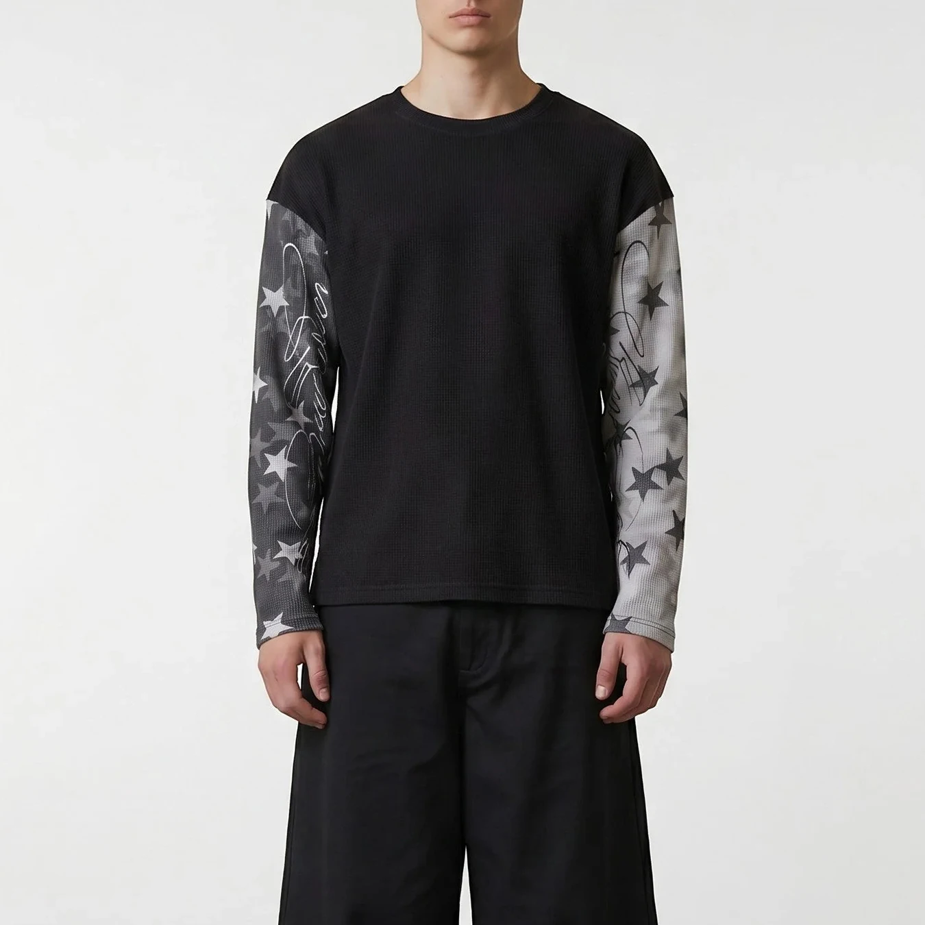 Herbst- und Winter-Dark-Punk-Stil Neues Langarm-Retro-T-Shirt für Männer und Frauen – Detail 1