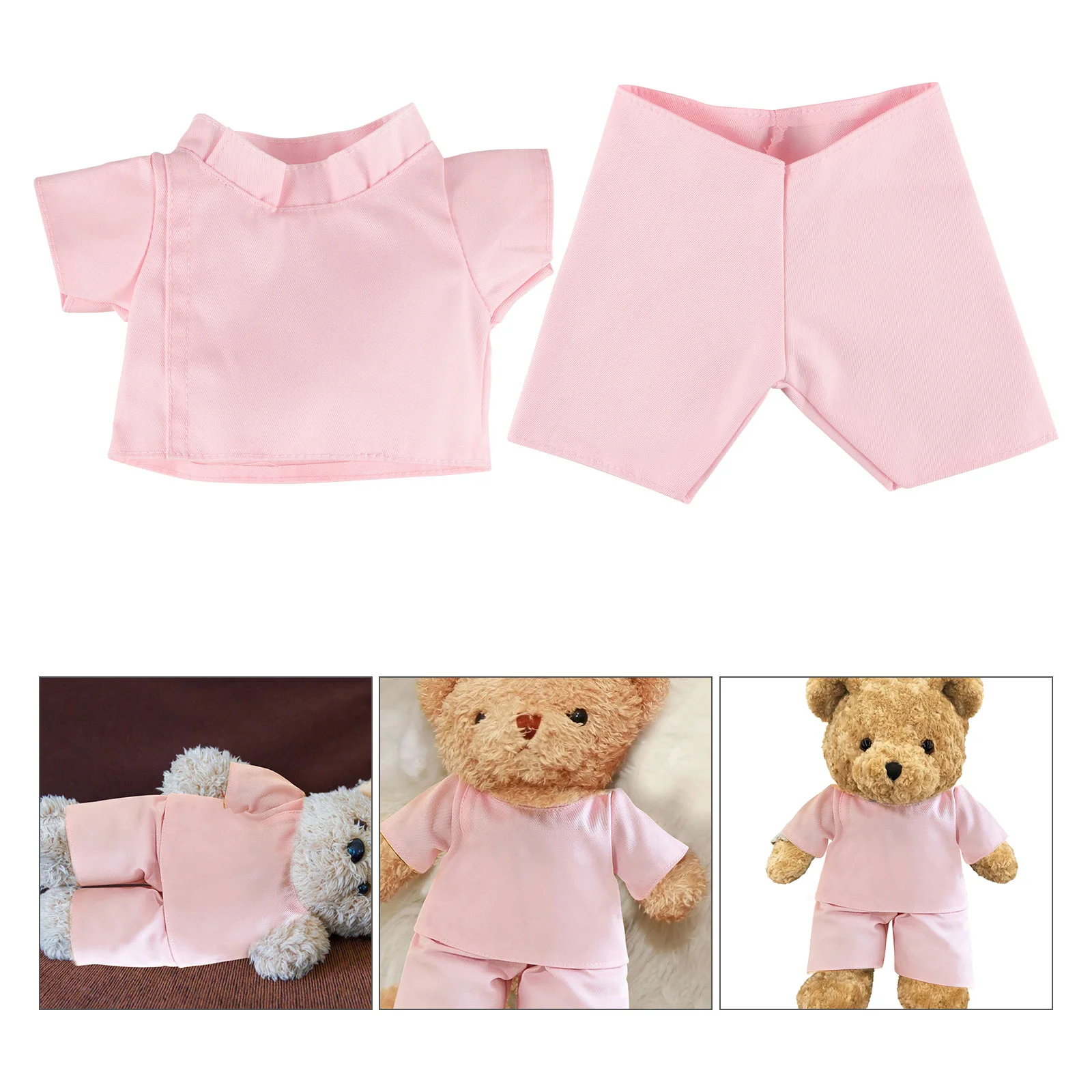 1 conjunto de roupas de fantasia de urso substituíveis, roupas de vestir, calças de urso, roupas de animais de pelúcia